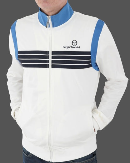 Sergio Tacchini Orlando Track Top White/Blue/Navy
