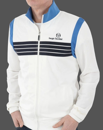 Sergio Tacchini Orlando Track Top White/Blue/Navy