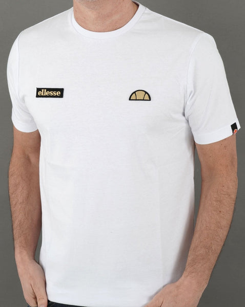 Ellesse Floran T Shirt White/Gold