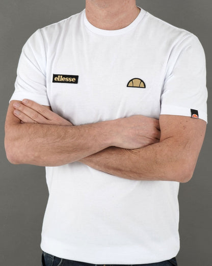 Ellesse Floran T Shirt White/Gold