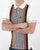 Trojan Houndstooth Panel Polo Cream/Brown/Navy