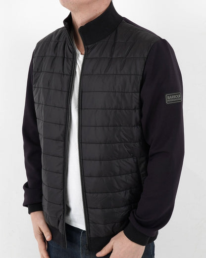 Barbour International Baffle Zip Thru Sweat Black