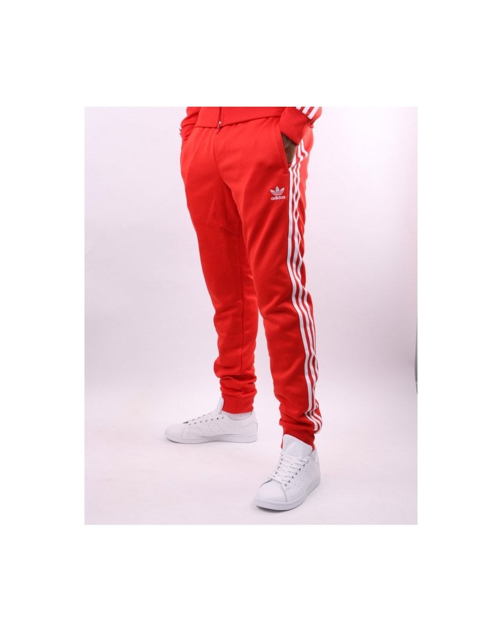 Adidas Originals Superstar Track Pants Red
