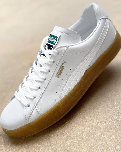 Puma Suede Crepe Trainers White Leather