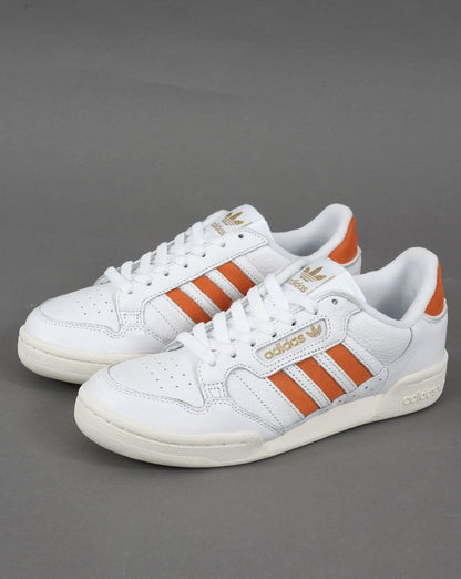 Adidas Continental 80 Stripes Trainers White/Orange