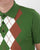 Trojan Argyle Fine Knit Polo Green