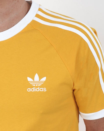 Adidas Originals 3 Stripes T Shirt Active Gold