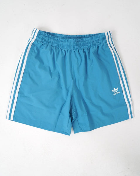 Adidas Originals 3 Stripes Trace Swim Shorts Blue