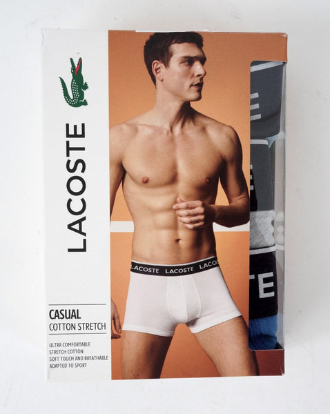 Lacoste Triple Pack Boxers Sky Blue/Grey/French Blue