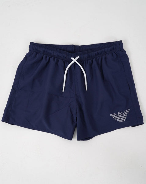 Emporio Armani Eagle Swim Shorts Blue