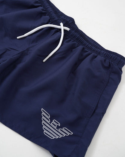 Emporio Armani Eagle Swim Shorts Blue