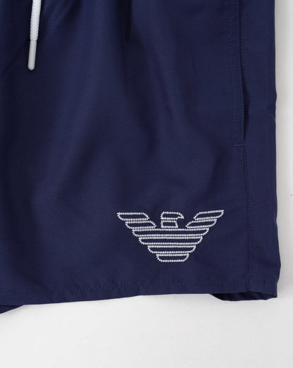 Emporio Armani Eagle Swim Shorts Blue