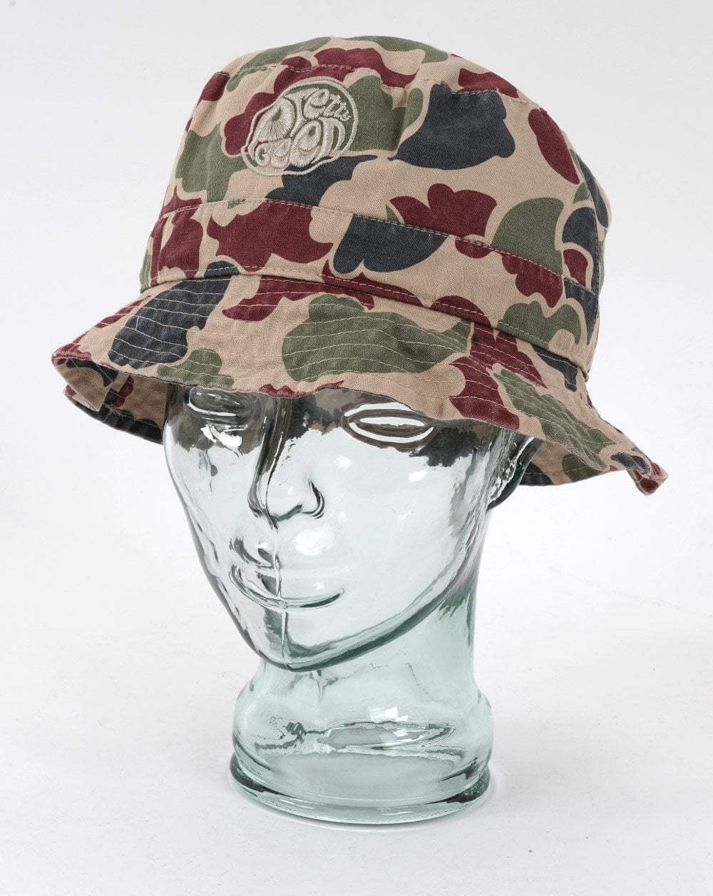 Pretty Green Miles Camo Bucket Hat Multi