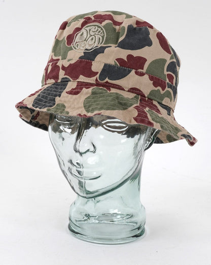 Pretty Green Miles Camo Bucket Hat Multi