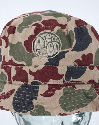 Pretty Green Miles Camo Bucket Hat Multi