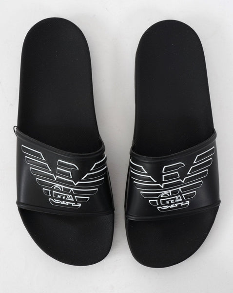 Emporio Armani Sliders Black