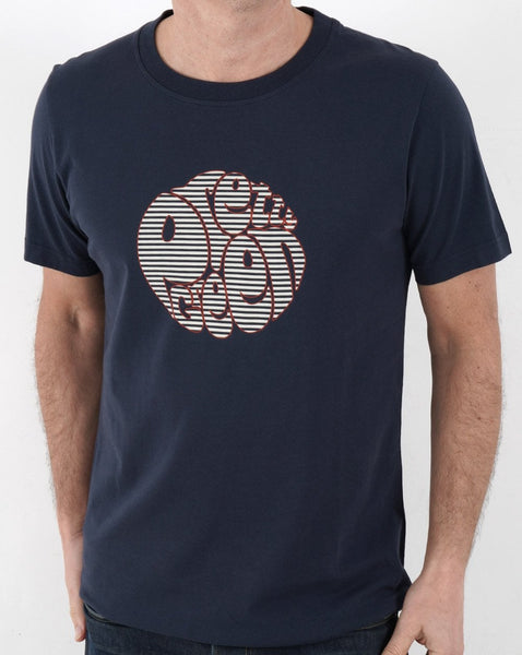 Pretty Green Nautical Logo T-shirt Navy