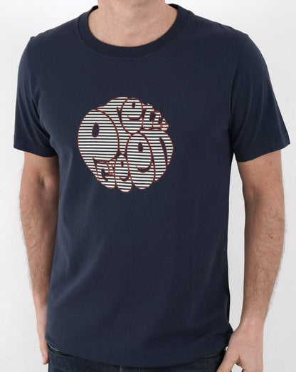 Pretty Green Nautical Logo T-shirt Navy