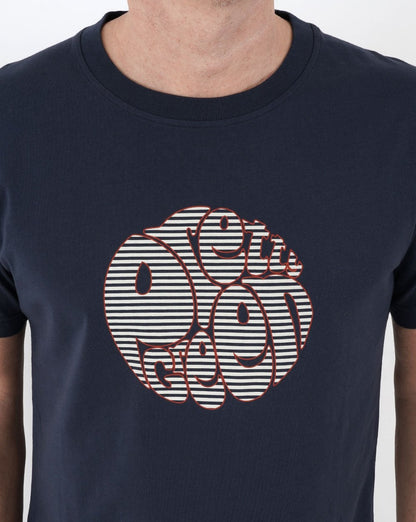 Pretty Green Nautical Logo T-shirt Navy