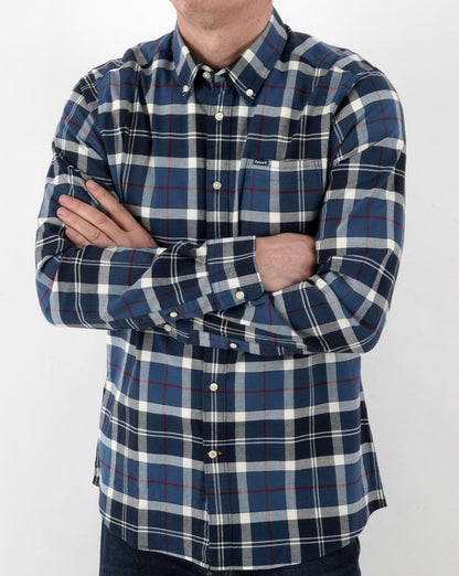 Barbour Lewis Tailored Shirt Summer Navy