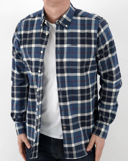 Barbour Lewis Tailored Shirt Summer Navy