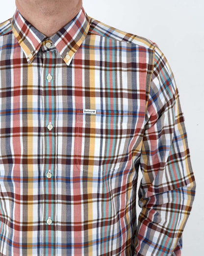 Barbour Elmwood Tailored Shirt White Check