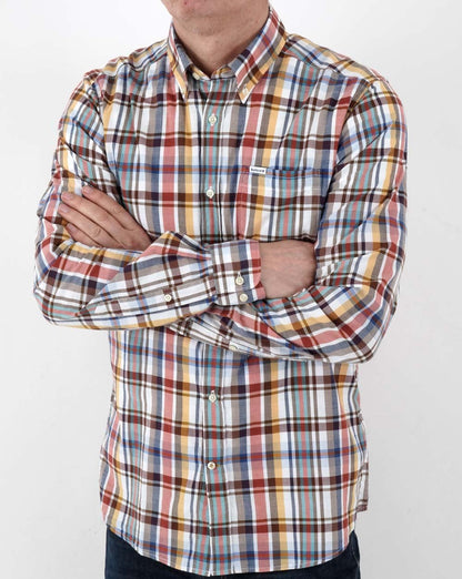 Barbour Elmwood Tailored Shirt White Check