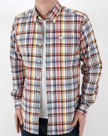 Barbour Elmwood Tailored Shirt White Check