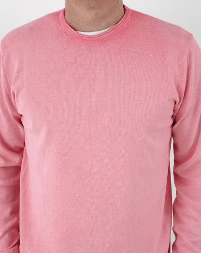 Benetton Washed Knit Jumper Pink