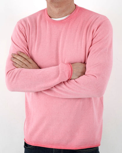 Benetton Washed Knit Jumper Pink