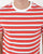 Benetton Stripe Crew Neck T-shirt Red