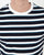 Benetton Stripe Crew Neck T-shirt Navy