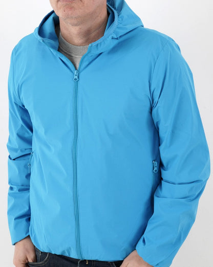 Benetton Light Hooded Jacket Blue