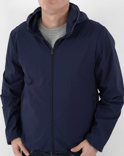 Benetton Light Hooded Jacket Navy
