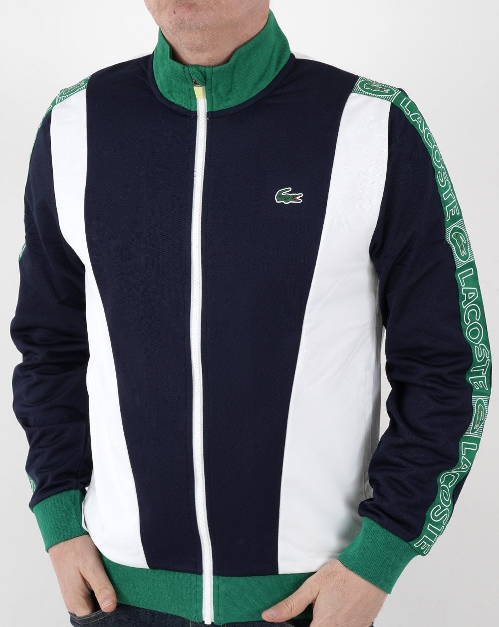 Lacoste Colour Block Track Top Navy/White/Green