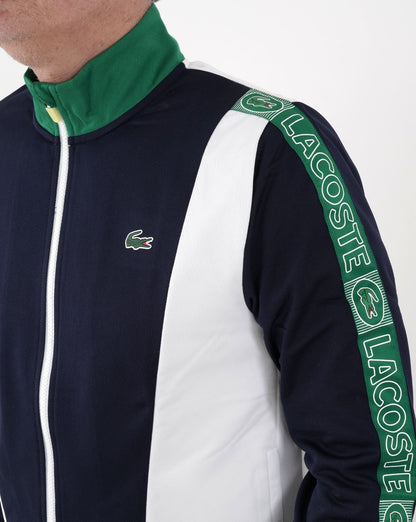 Lacoste Colour Block Track Top Navy/White/Green