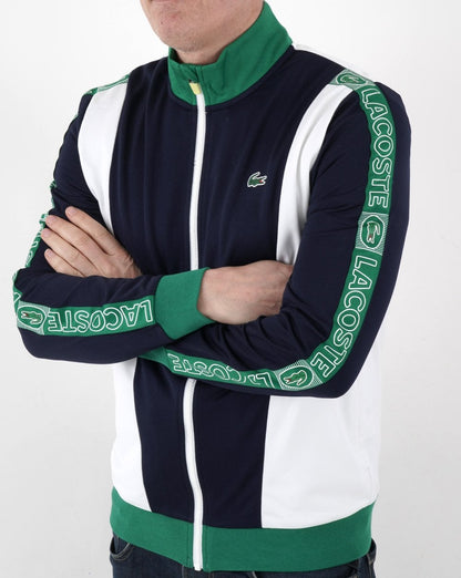 Lacoste Colour Block Track Top Navy/White/Green