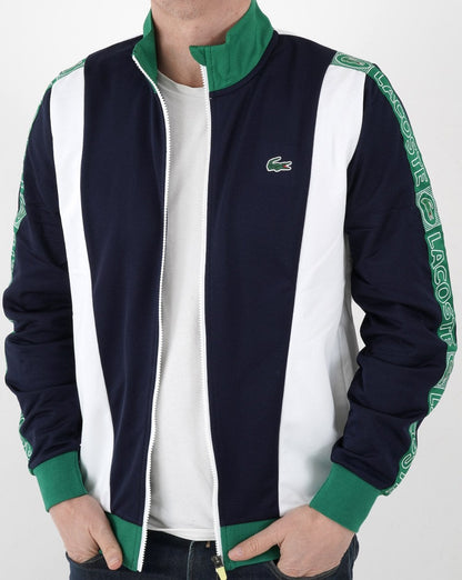 Lacoste Colour Block Track Top Navy/White/Green