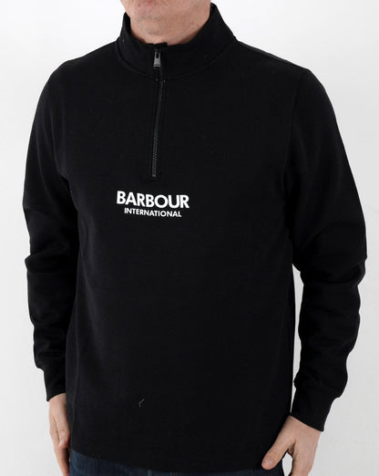 Barbour International Transmission Half Zip Black