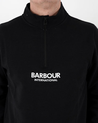 Barbour International Transmission Half Zip Black