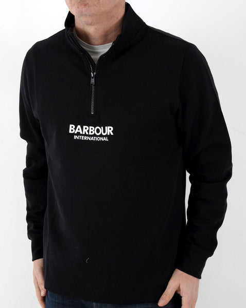 Barbour International Transmission Half Zip Black