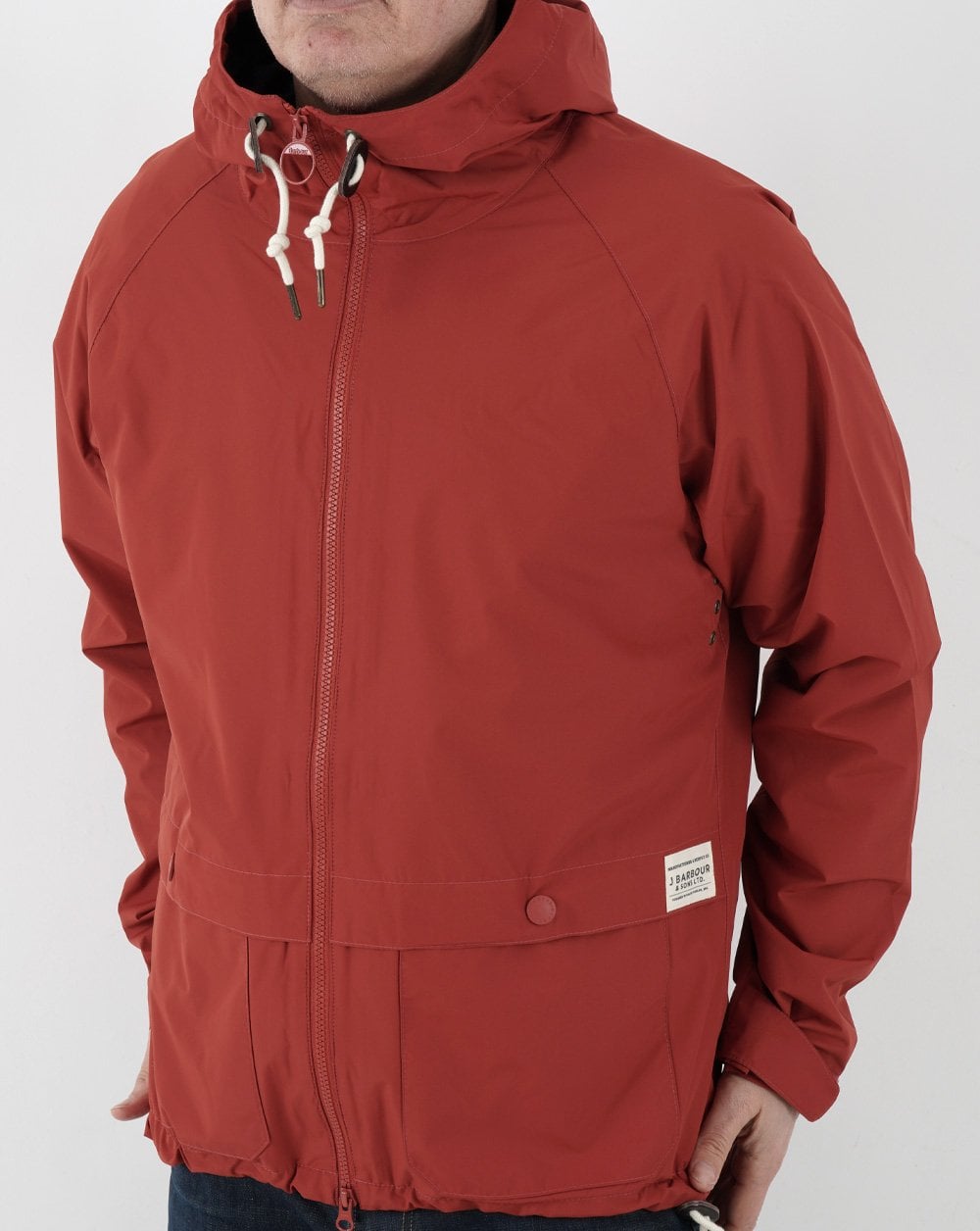Barbour Begral Showerproof Jacket Burnt Red