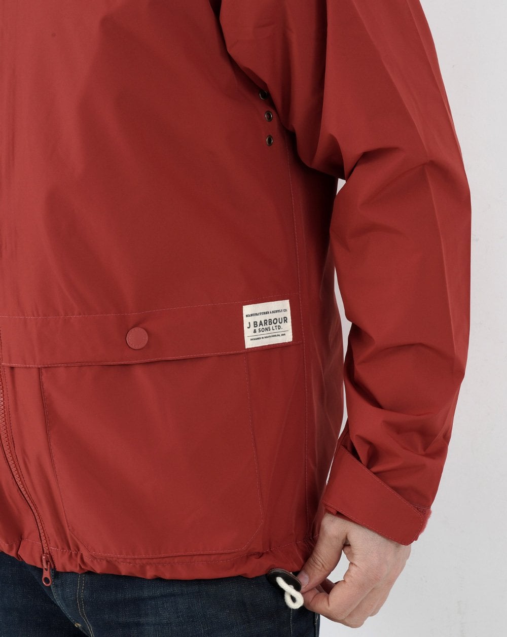Barbour Begral Showerproof Jacket Burnt Red