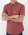 Ben Sherman Short Sleeve Oxford Shirt Dark Pink