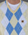 Gabicci Vintage Diamond Argyle V-neck Knit Lemon