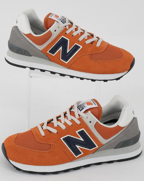 New Balance 574 Trainer Orange/Grey