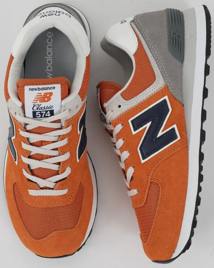 New Balance 574 Trainer Orange/Grey