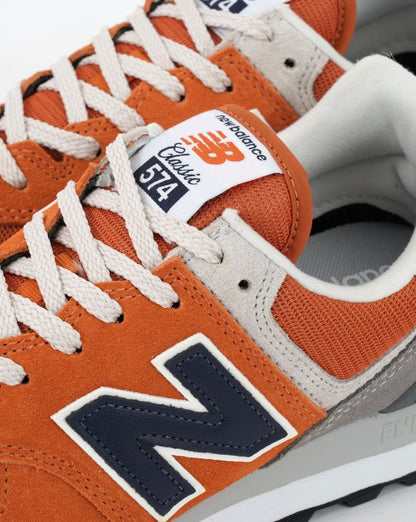 New Balance 574 Trainer Orange/Grey