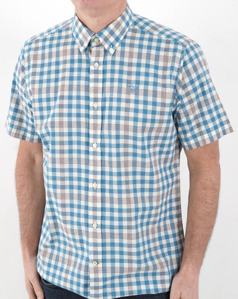 Barbour Middleton Short Sleeve Shirt Blue