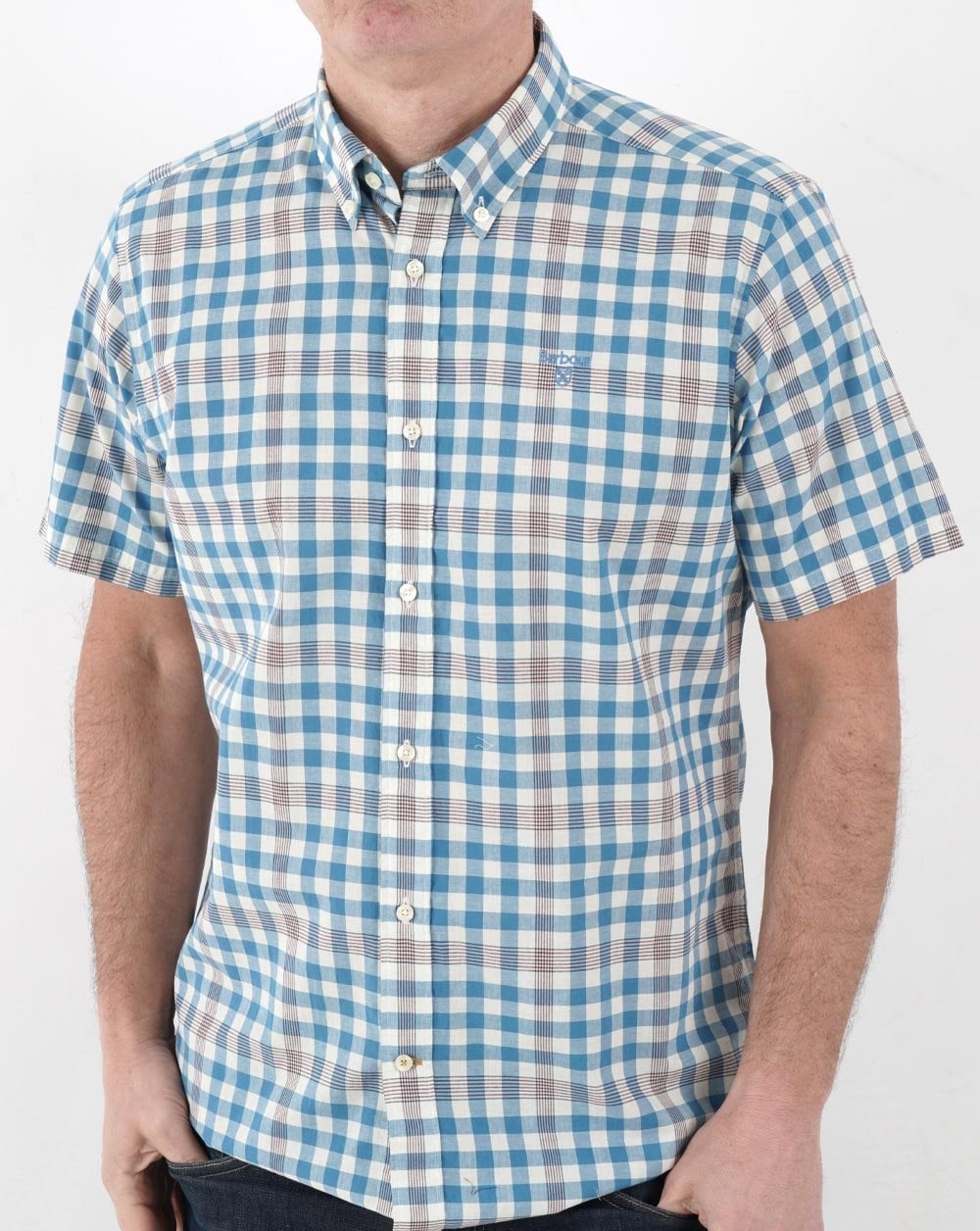Barbour Middleton Short Sleeve Shirt Blue